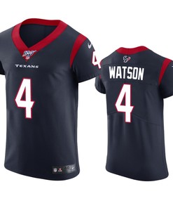 Houston Texans Deshaun Watson Navy 100th Season Vapor Elite Jersey