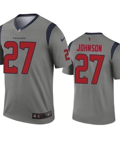Houston Texans Duke Johnson Gray Inverted Legend Jersey