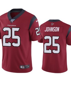 Houston Texans Duke Johnson Red 100th Season Vapor Limited Jersey