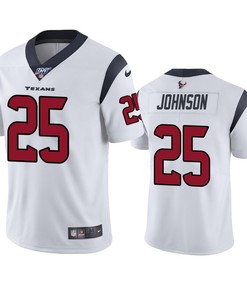 Houston Texans Duke Johnson White 100th Season Vapor Limited Jersey