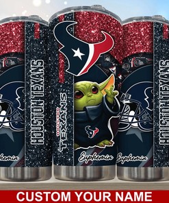 Houston Texans Engraved Tumbler - Custom Name, Durable and Stylish