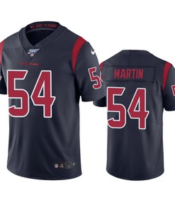 Houston Texans Jacob Martin Navy 100th Season Color Rush Jersey