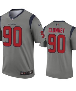 Houston Texans Jadeveon Clowney Gray Inverted Legend Jersey