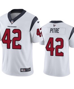 Houston Texans Jalen Pitre 42 White Vapor Limited Jersey