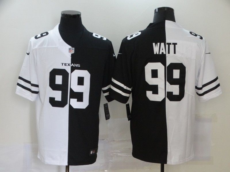 Houston Texans Jj Watt #99 Nfl 2020 Black And White Jersey