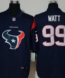 Houston Texans Jj Watt #99 Nfl 2020 Black Blue Jersey