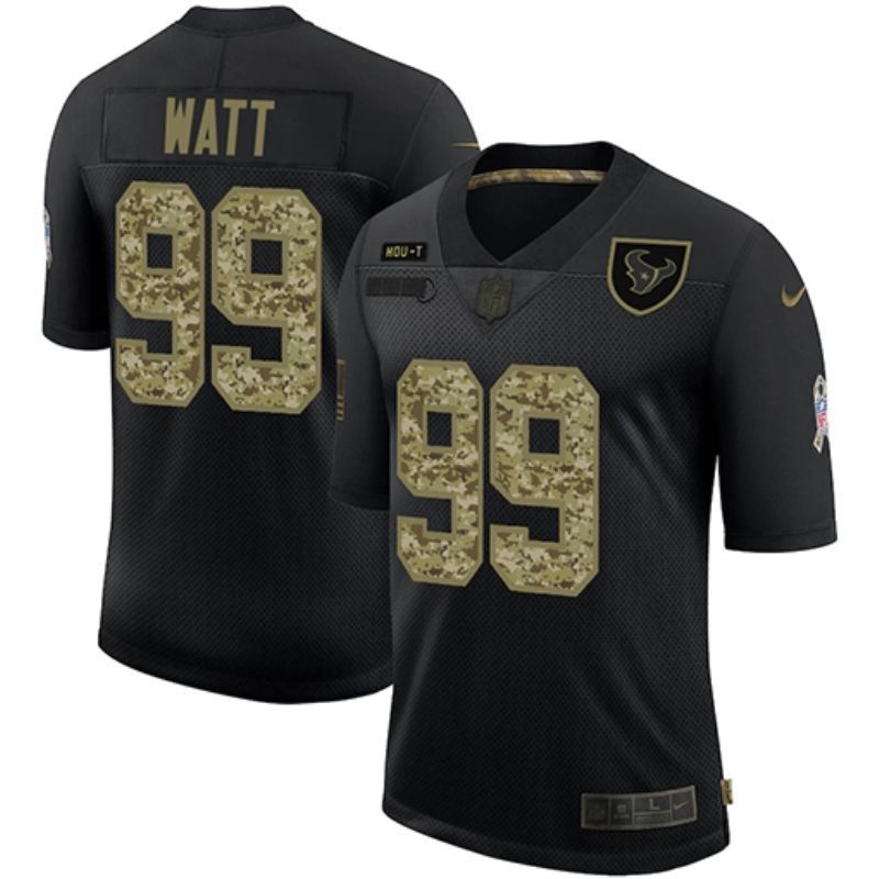Houston Texans Jj Watt #99 Nfl 2020 Black Jersey - Bluefink