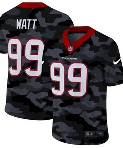 Houston Texans Jj Watt #99 Nfl 2020 Camo Black Jersey