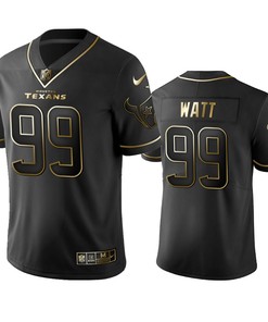 Houston Texans J.j. Watt Black Golden Edition 2019 Vapor Untouchable Limited Jersey - Mens