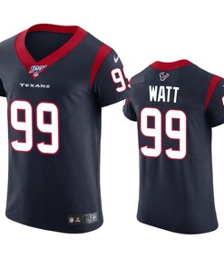 Houston Texans J.j. Watt Navy 100th Season Vapor Elite Jersey