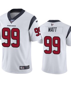Houston Texans J.j. Watt White 100th Season Vapor Limited Jersey