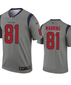 Houston Texans Kahale Warring Gray Inverted Legend Jersey