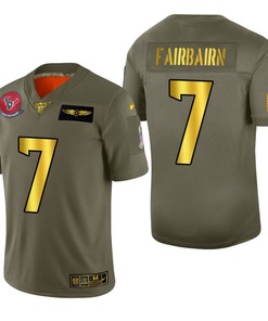 Houston Texans Kaimi Fairbairn 2019 Salute To Service Nfl 100 Mens Jersey Metallic