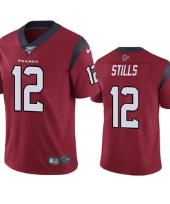Houston Texans Kenny Stills Red 100th Season Vapor Limited Jersey