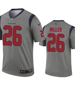 Houston Texans Lamar Miller Gray Inverted Legend Jersey