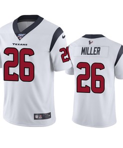 Houston Texans Lamar Miller White 100th Season Vapor Limited Jersey