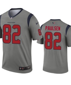 Houston Texans Logan Paulsen Gray Inverted Legend Jersey