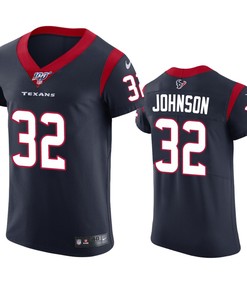 Houston Texans Lonnie Johnson Jr. Navy 100th Season Vapor Elite Jersey