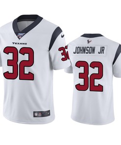Houston Texans Lonnie Johnson Jr. White 100th Season Vapor Limited Jersey