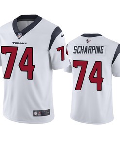 Houston Texans Max Scharping 74 White Vapor Limited Jersey