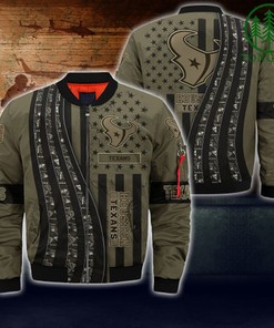 Houston Texans NFL Bomber Jacket Camo For fans