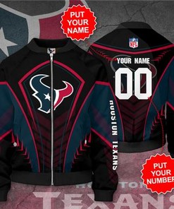 Houston Texans Personalized HT Bomber Jacket