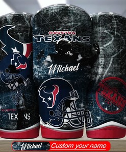 Houston Texans Personalized Tumbler - Custom Name, High Quality Design