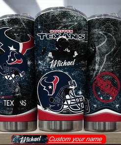 Houston Texans Personalized Tumbler - Custom Name, High Quality Design