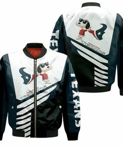 Houston Texans Snoopy 3D Bomber Jacket Model 2532