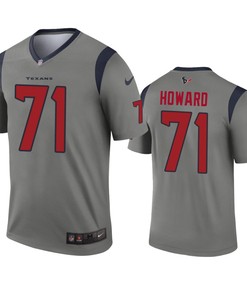 Houston Texans Tytus Howard Gray Inverted Legend Jersey