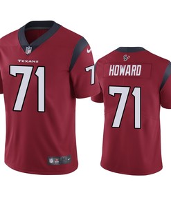 Houston Texans Tytus Howard Red Vapor Limited Jersey
