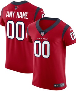 Houston Texans Vapor Elite Custom Jersey Red Custom Jerseys Nfl