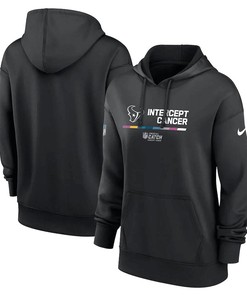 Houston Texans Women's 2022 NFL Crucial Catch Therma Performance Pullover Hoodie - Black
