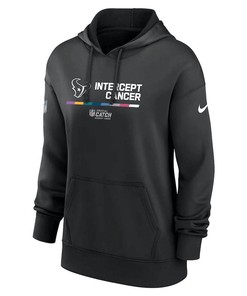 Houston Texans Women's 2022 NFL Crucial Catch Therma Performance Pullover Hoodie - Black