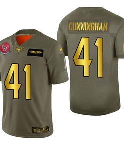 Houston Texans Zach Cunningham 2019 Salute To Service Nfl 100 Mens Jersey Metallic