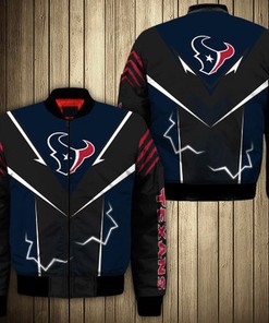 Houston Texans bomber Jacket lightning graphic gift for men