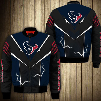 Houston Texans bomber Jacket lightning graphic gift for men