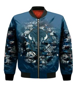 Howard Bison Bomber Jacket Camouflage Vintage  - NCAA
