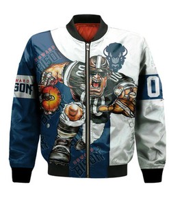Howard Bison Bomber Jacket Football Go On - NCAA