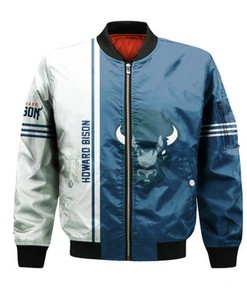 Howard Bison Bomber Jacket Half Style - NCAA