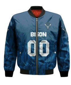 Howard Bison Bomber Jacket Logo Sport Ombre  - NCAA