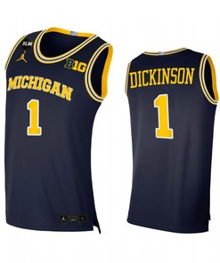 Hunter Dickinson 1 Michigan Wolverines Limited Uniform Jersey 2022-23 College Basketball Navy