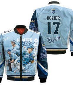 Hunter Dozier 17 Kansas City Chiefs Signed Extended Bomber Jacket