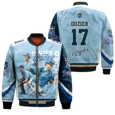 Hunter Dozier 17 Kansas City Chiefs Signed Extended Bomber Jacket