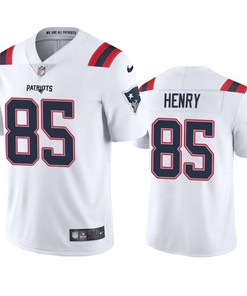 Hunter Henry 85 New England Patriots White Vapor Limited Jersey