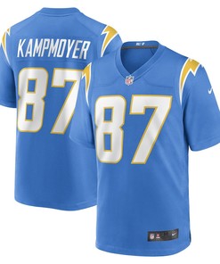 Hunter Kampmoyer Los Angeles Chargers Game Player Jersey - Powder Blue