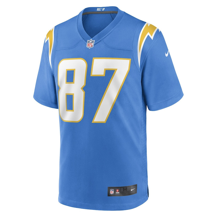 Hunter Kampmoyer Los Angeles Chargers Game Player Jersey - Powder Blue