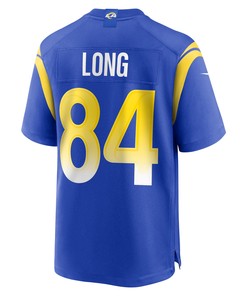Hunter Long 84 Los Angeles Rams Home Game Jersey - Royal