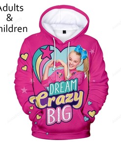 I Love Jojo Siwa Dream Crazy Big 3D Hoodie Zip Hoodie