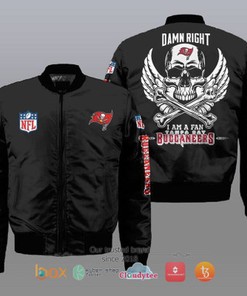I am a fan Tampa Bay Buccaneers Wings Skull NFL Bomber Jacket